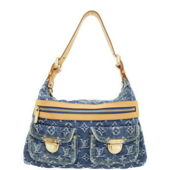 Louis Vuitton Monogram Denim Baggy Shoulder Bag - Picture 1 of 8